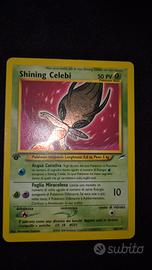 shining celebi prima edizione ita carte pokemon 
