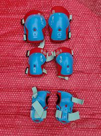 kit protezioni bambini pattini skate bici