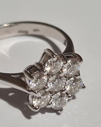 Anello in oro bianco e diamanti