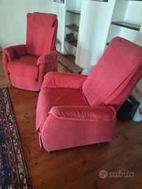 Coppia di Poltrone motorizzate relax per anziani 