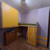 Cameretta soppalco colorata moderna bimbi ragazzi