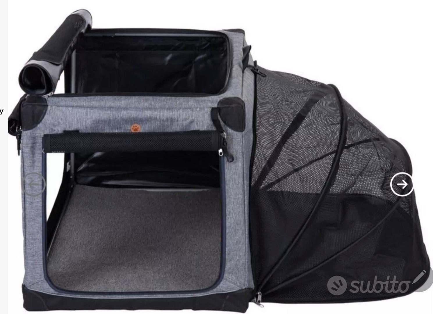 Trasportino Doppio Per Gatti Con Ruote | 2 Scomparti | 55x44x33cm | Ideale Per Viaggi E Veterinario - Foto 8