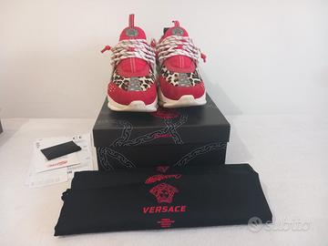 Versace Chain Reaction Red Leopard con Scontrino 