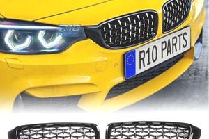 GRIGLIE BMW F32 F33 F36 LOOK M4 NERO DIAMANTE CROM