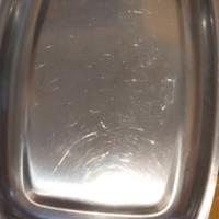 quattro vassoi in acciaio inox