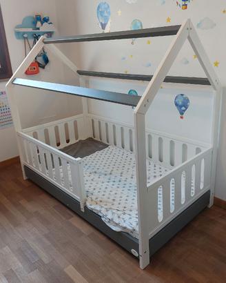 Lettino Montessori e materasso marca Cuoricini