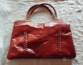 Borsa vintage nappa rossa