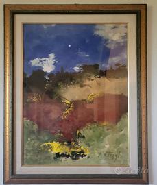 Paesaggio Sergio Scatizzi Olio su Tela.
