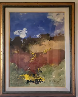 Paesaggio Sergio Scatizzi Olio su Tela.