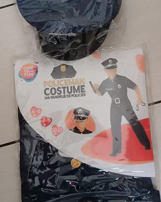 VESTITO CARNEVALE POLIZIOTTO