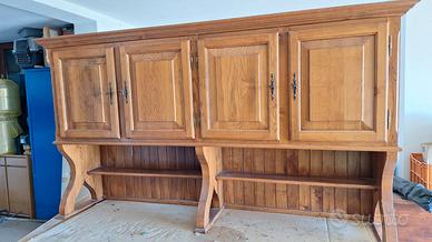 Alzata per  credenza in rovere massello