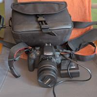 CANON 750D CON 18 55 STABILIZATO+BATTERIA E CARICA