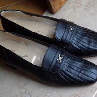 Scarpe vera pelle e cuoio nere n. 40