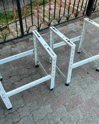 Staffe telescopiche + piedini Fischer antivib