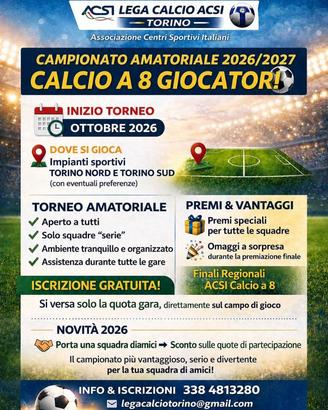 Divise per squadre di calcio e manifestazioni.