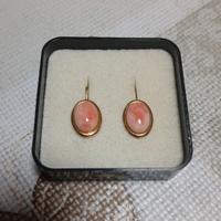Orecchini corallo donna placcati oro giallo