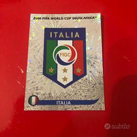 Figurina originale Panini stemma Italia 2010