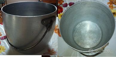 Pentola caldaia tegame professionale alluminio dia