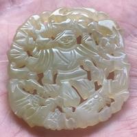 Gioiello di giada porta fortuna con certificato