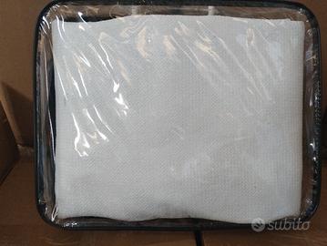 tenda a vela beige triangolare 