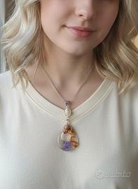 Catenina con Ciondolo di Fiori - Made in Italy