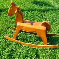 Cavallo a dondolo legno massello