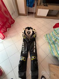 Tuta moto intera in pelle Revit taglia 50