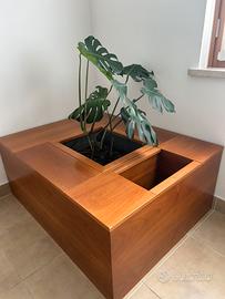 Panca Contenitore Fioriera Design 125,5x97,5