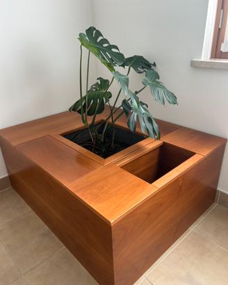 Panca Contenitore Fioriera Design 125,5x97,5