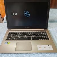 Laptop Asus Vivobook Pro  ssd 128GB e hdd 1TB