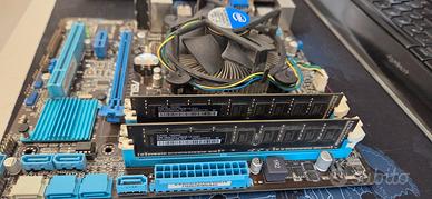 Scheda madre con CPU i3 e 8 gb ram ed alimentatore
