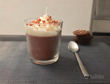Candela 100% naturale effetto cioccolata calda
