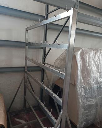 Rastrelliera in acciai per macelleria o altro uso