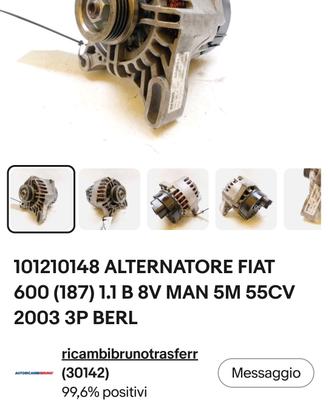 alternatore fiat 600