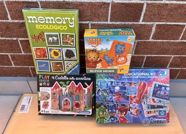 4 giochi in scatola NUOVI della Clementoni+omaggio
