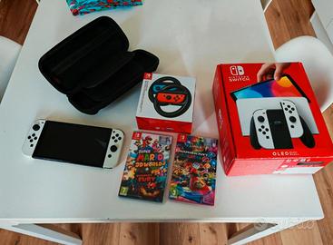 Nintendo switch oled bianca