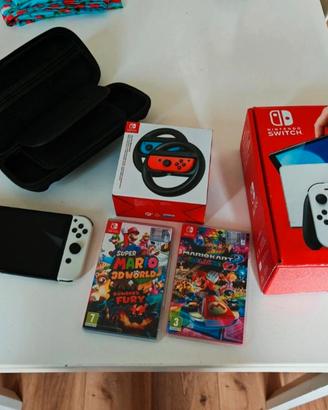Nintendo switch oled bianca