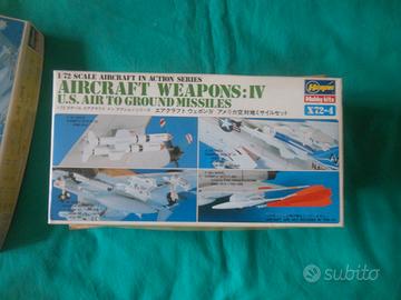 Modellismo aereo armamento caduta 1/72 hasegawa