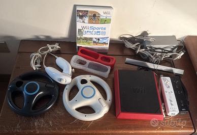 Wii completa con 2 volanti 2 pad gioco wii sport
