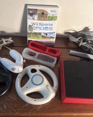 Wii completa con 2 volanti 2 pad gioco wii sport
