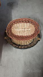 CESTINI IN VIMINI PER CESTI DI NATALE