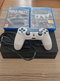 Playstation 4 Slim 500gb, controller ps4, 2 giochi