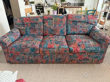 Divano 3 posti artigianale + puffo