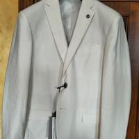 Giacca Uomo Karl Mommoo 48 Slim Italy lino/cotone