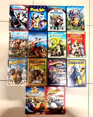 Set 14 dvd Cartoni Animati DreamWorks