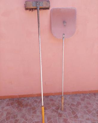 kit pizzaiolo pala+spazzola forno