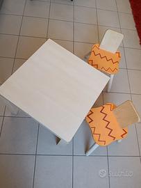tavolino e sedie x bambini