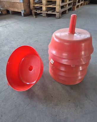 7 imbuti raccogli uva in plastica per vendemmia