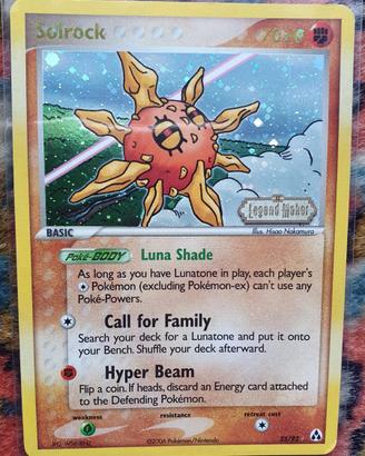 Pokemon-Solrock(En,Ex,Legend Maker,Holo/Foil,Stamp