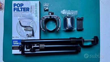 Kit Braccio Supporto Mic. Yeti, Camera, Filtro Pop